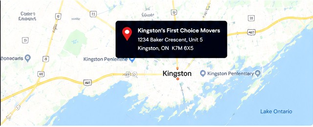 Kingston service area map