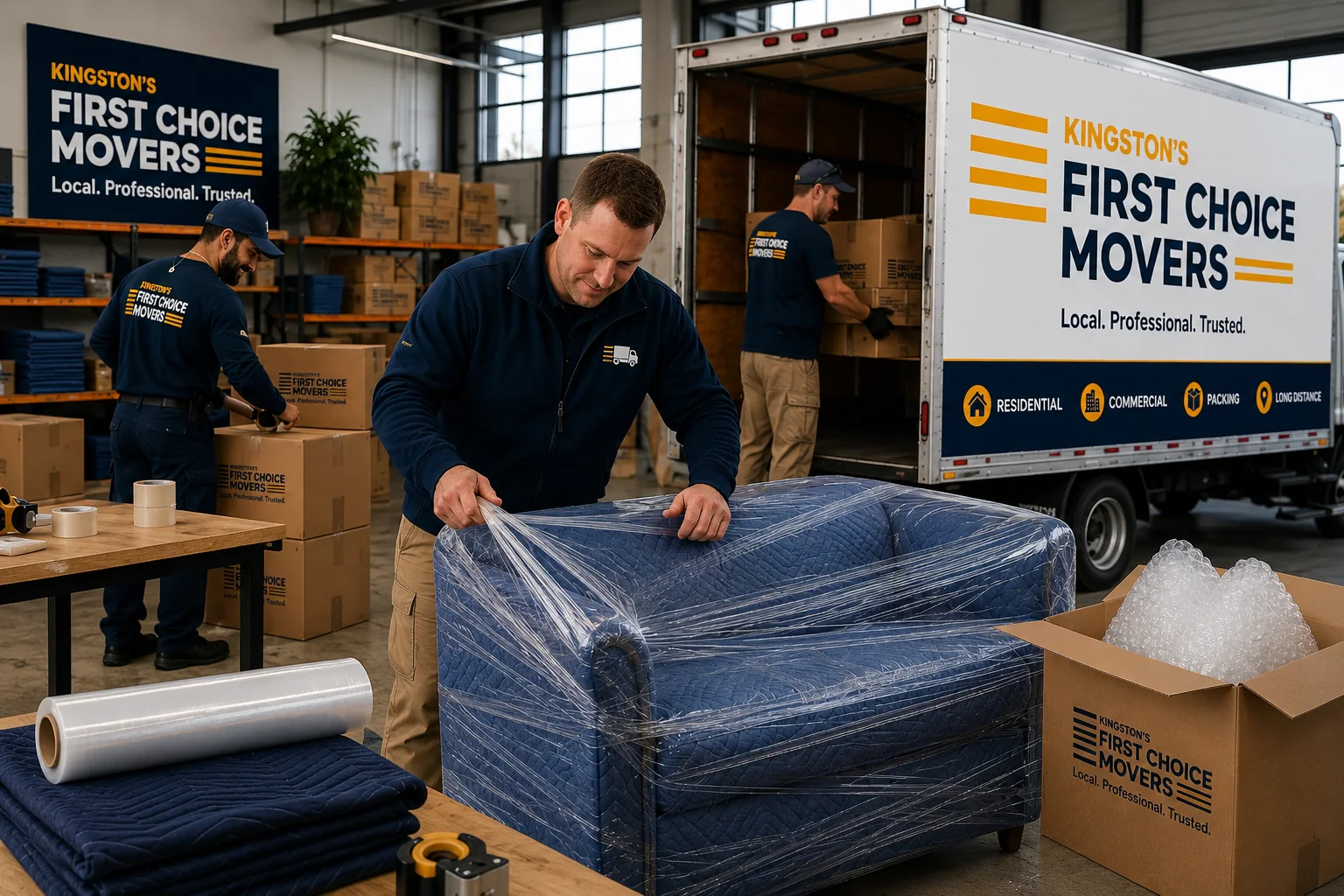 Crew and truck for Packing Services